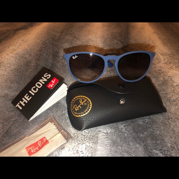 Ray-Ban Accessories - Erika Ray-Ban Light Blue Matte Sunglasses